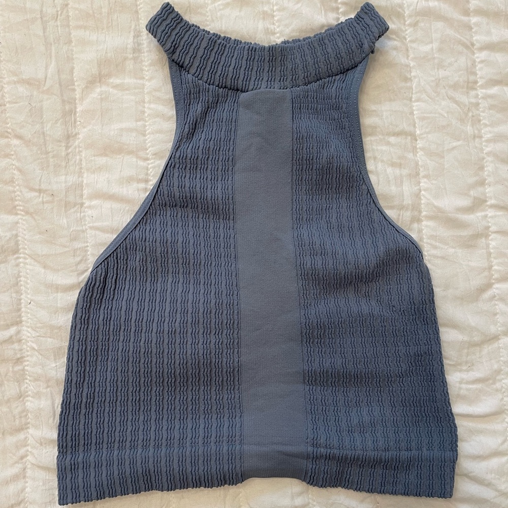 Free people blue crop top
